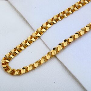 916 Gold Hallmark Fancy Choco Chain MCH193