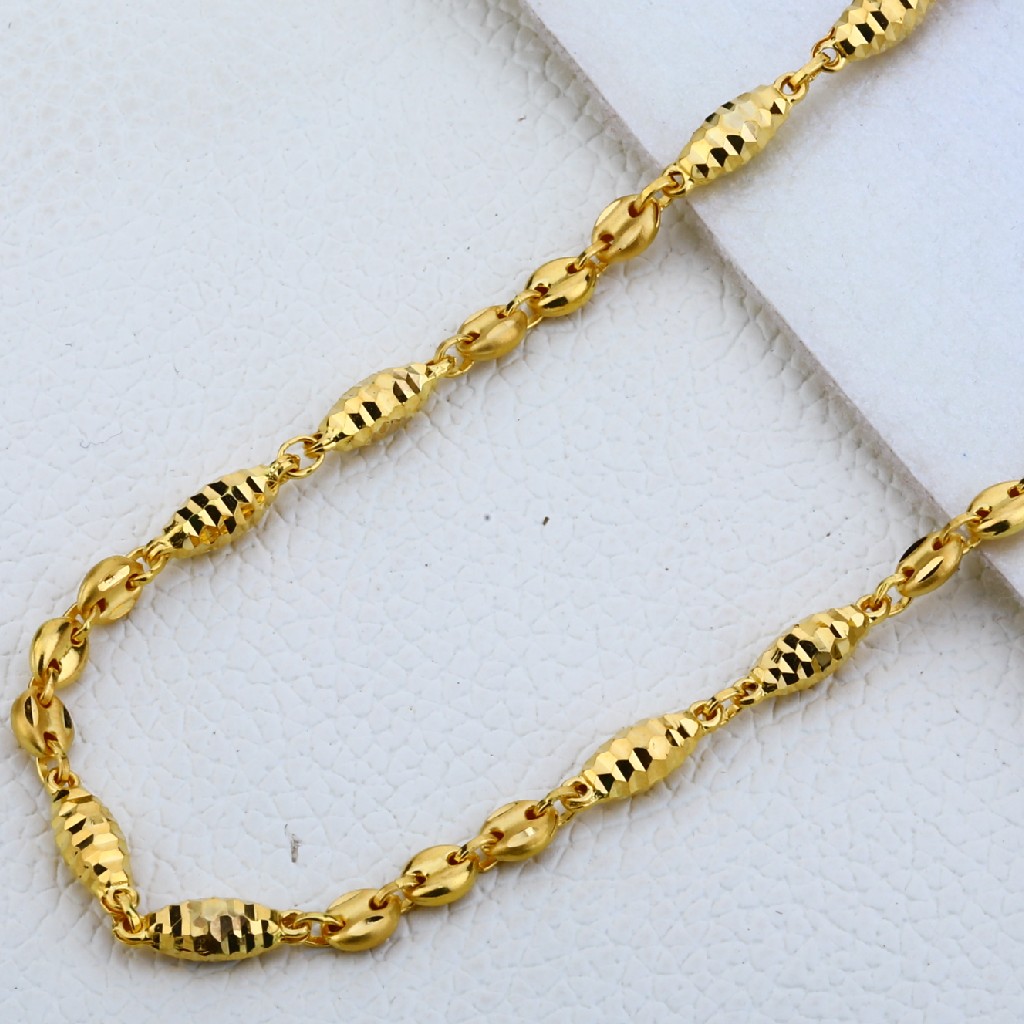 916 Gold Classic Mens Chain MCH197 - Image 2
