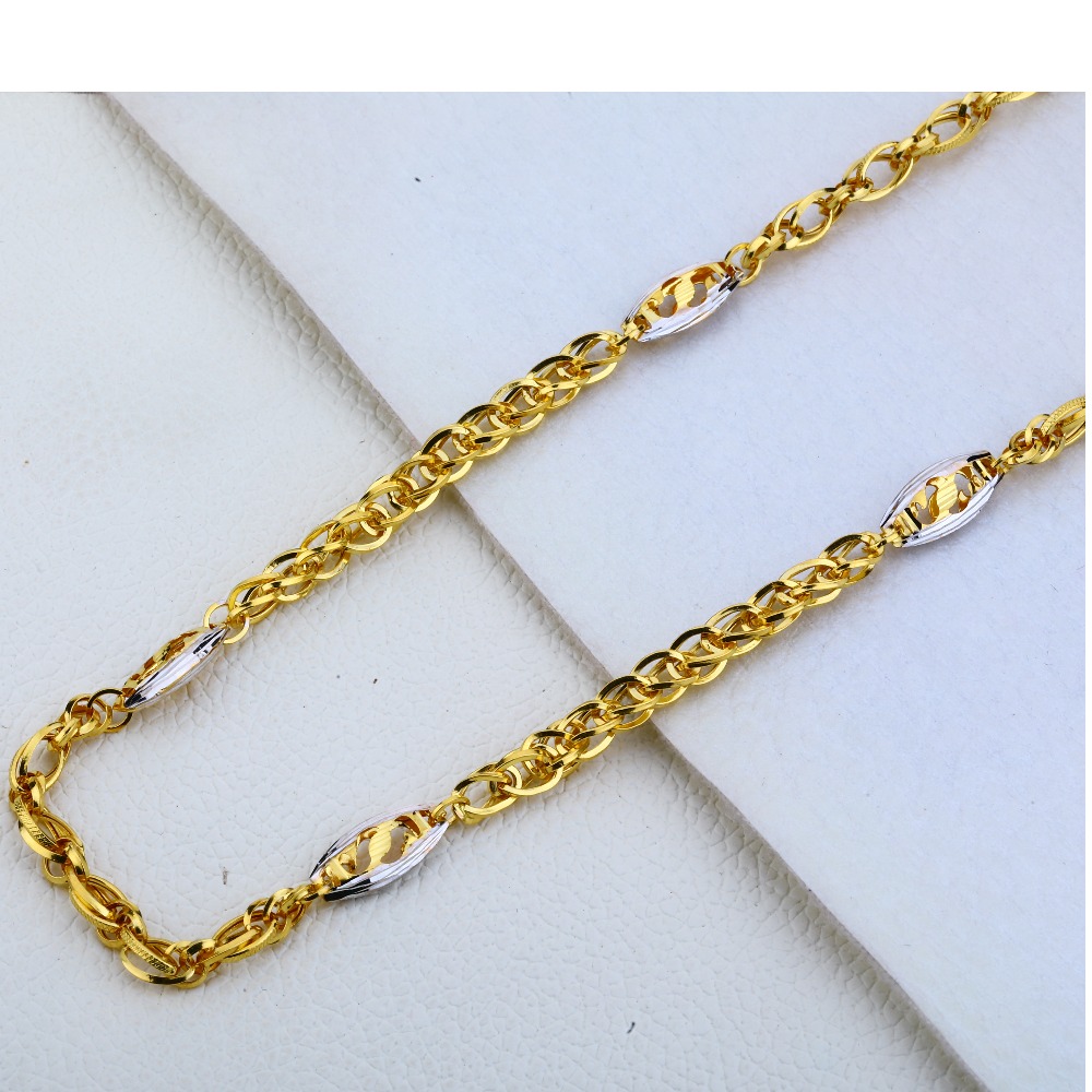 22ct Gold Fancy  Mens Choco Chain MCH186