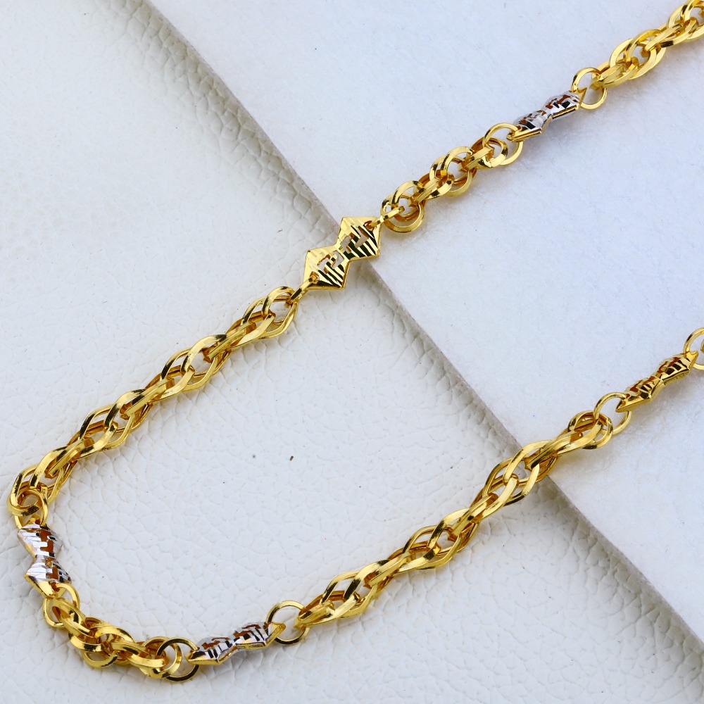 916 GolD MENS Choco Chain MCH184 - Image 2