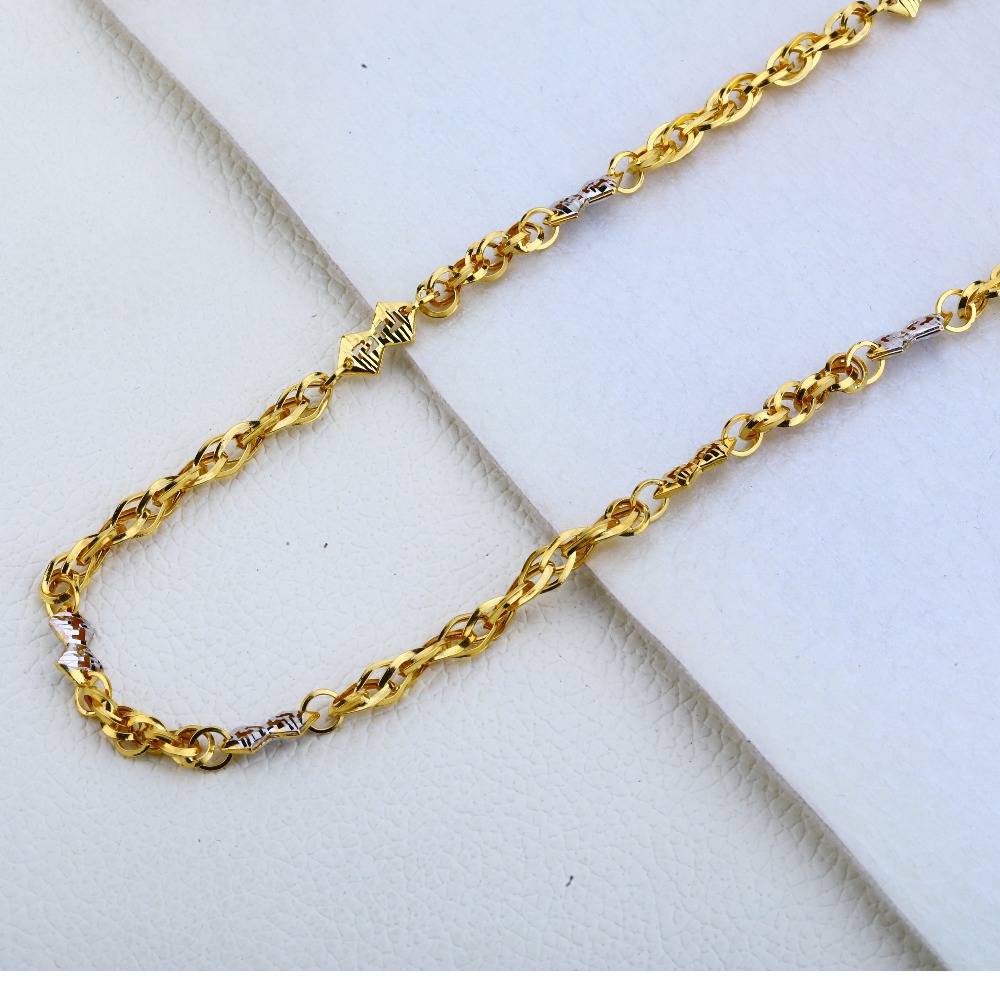 916 GolD MENS  Choco Chain MCH184