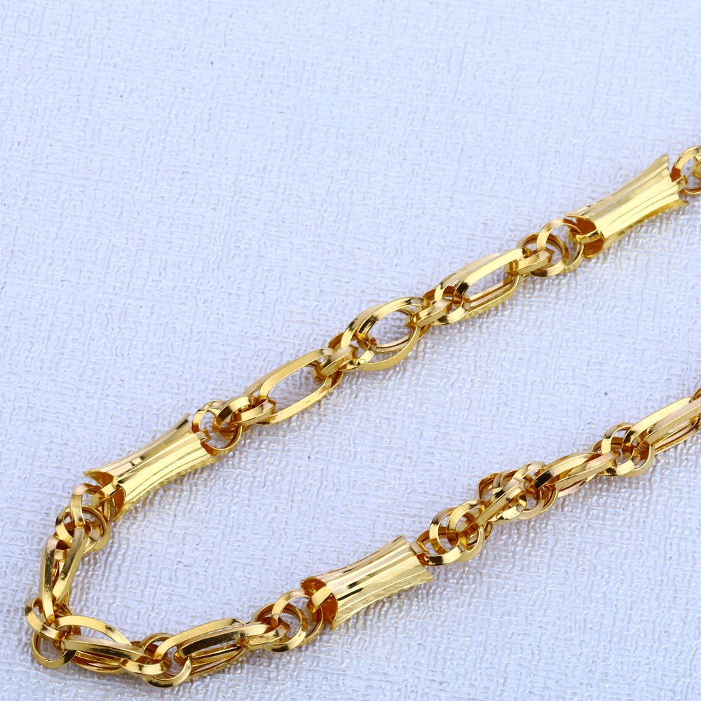 916 Gold Designer Choco Chain MCH63 - Image 2