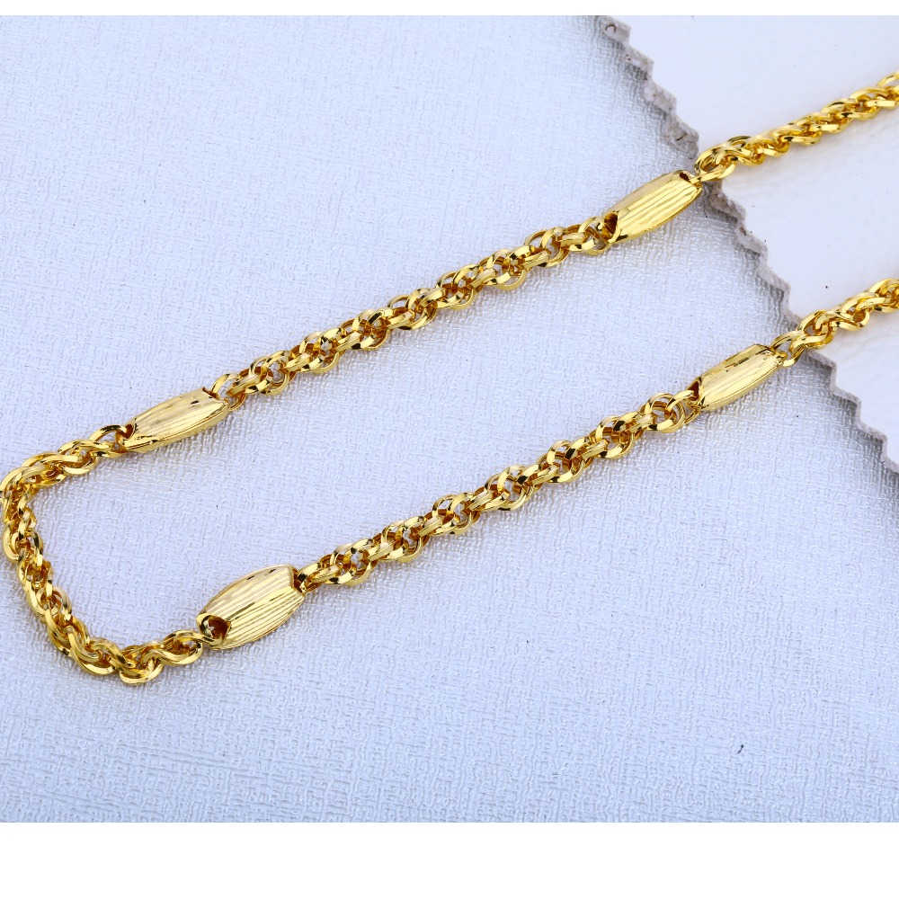 916 Gold Hallmark Designer  Chain MCH51