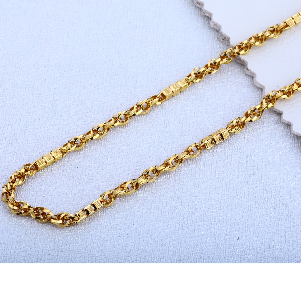 916 Gold Mens  Hallmark  Fancy Choco Chain MCH231