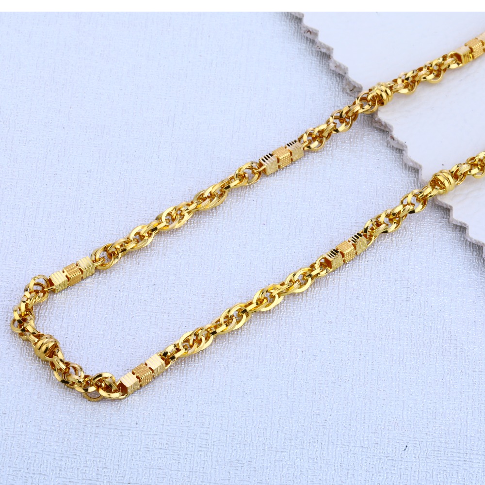 22kt gold men's classic choco chain mch28