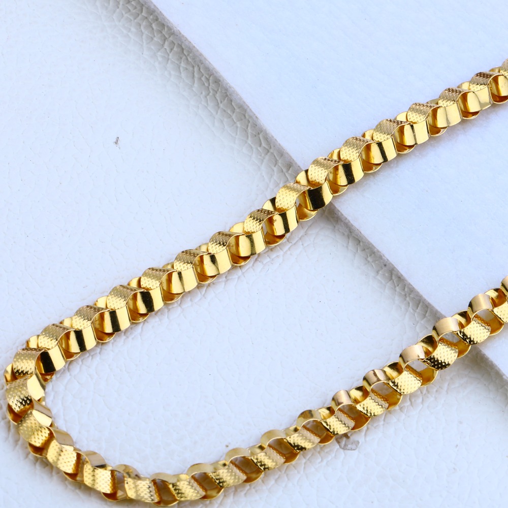 916 Gold Fancy Choco Chain MCH178 - Image 2