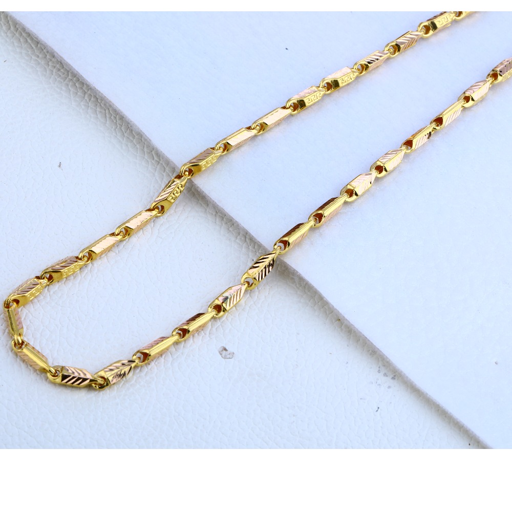 916 gold Hallmark Fancy Mens Choco Chain MCH167