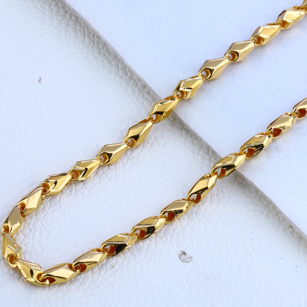 916 gold Hallmark exclusive Mens Choco Chain MCH166 - Image 2