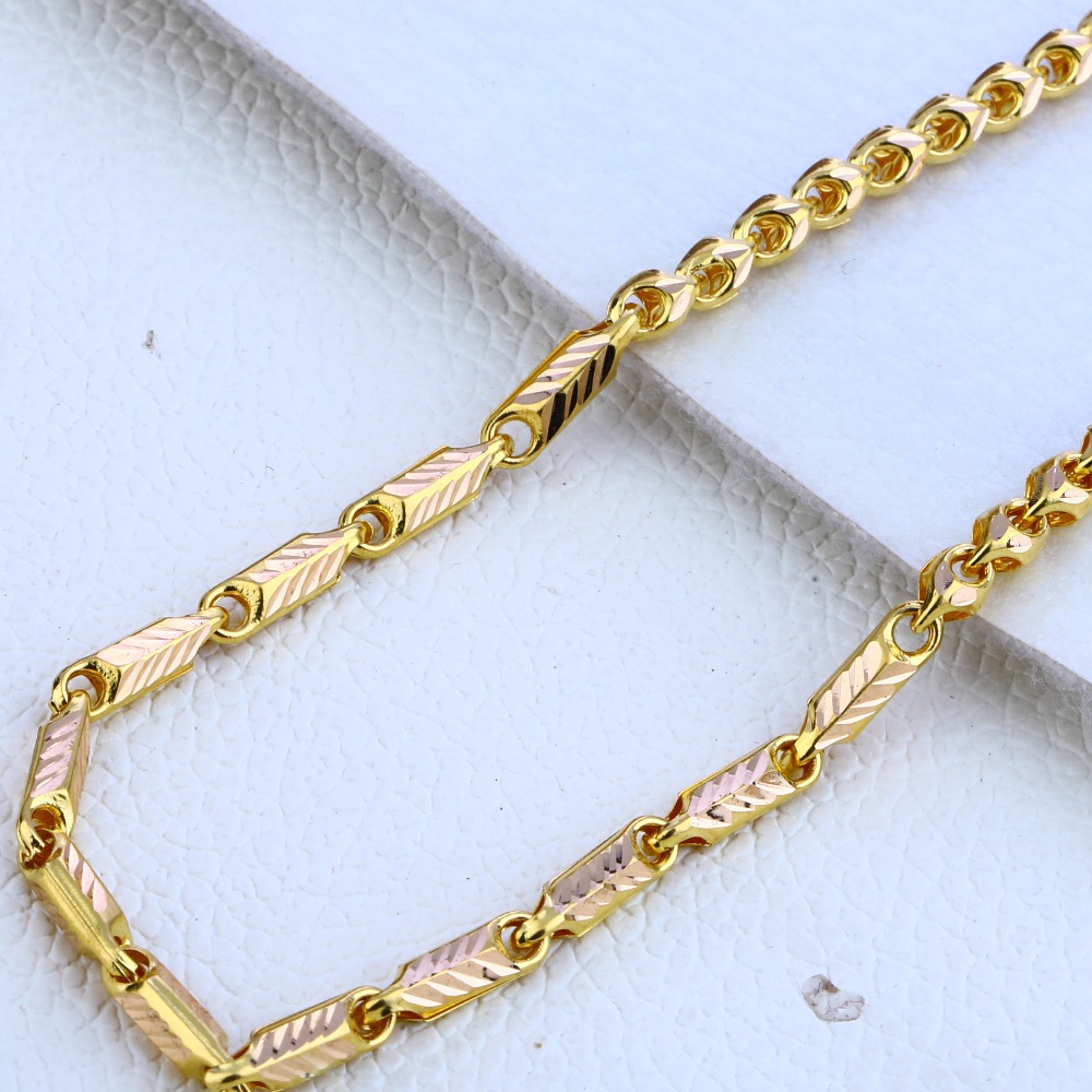 916 gold Hallmark Mens Choco Chain MCH164 - Image 2
