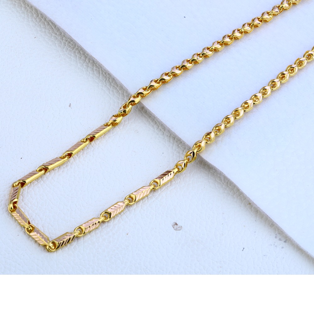916 gold Hallmark  Fancy Choco Chain MCH162