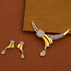 916 Gold Designer Cz Pendant MP03