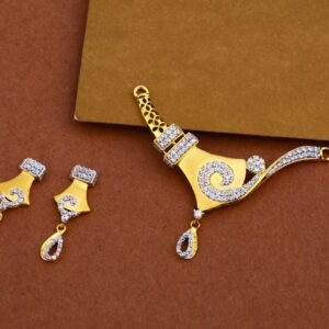 916 Gold Cz Mangalsutra Pendant MP08