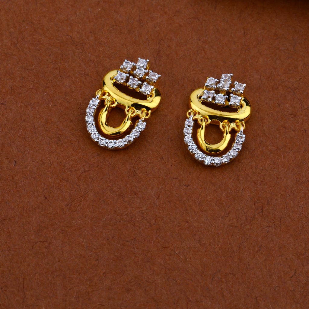 22ct Gold Cz Pendant MP10 - Image 3