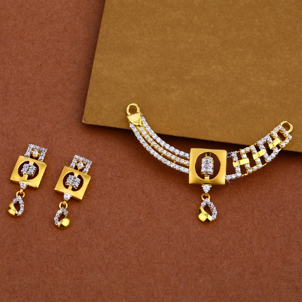 916 Gold Designer Mangalsutra Pendant MP21