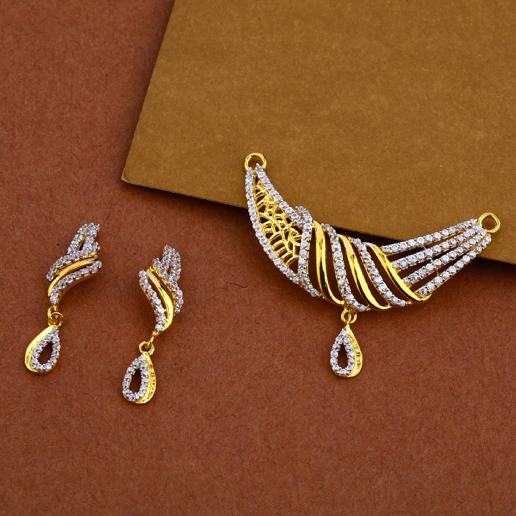 916 Gold Classic Mangalsutra Pendant MP22