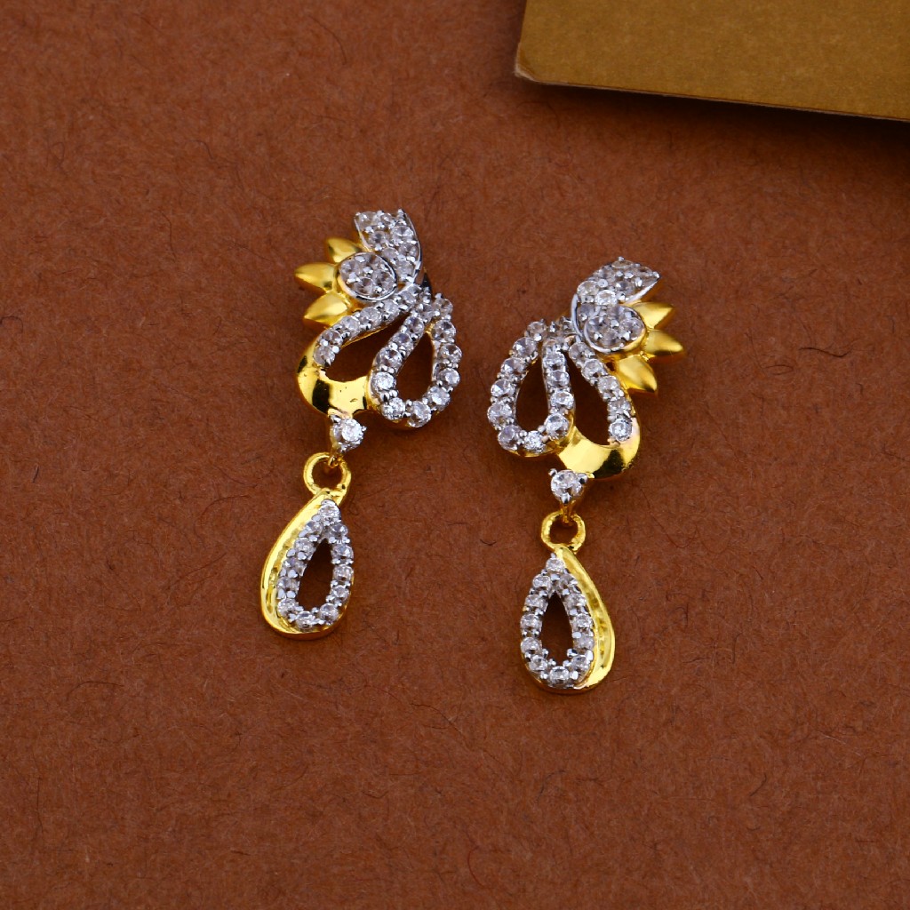 916 Gold Cz Hallmark Pendant MP23 - Image 2