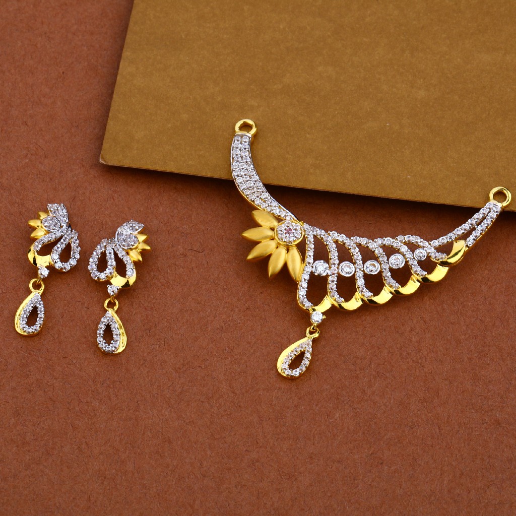 916 Gold Cz Hallmark Pendant MP23