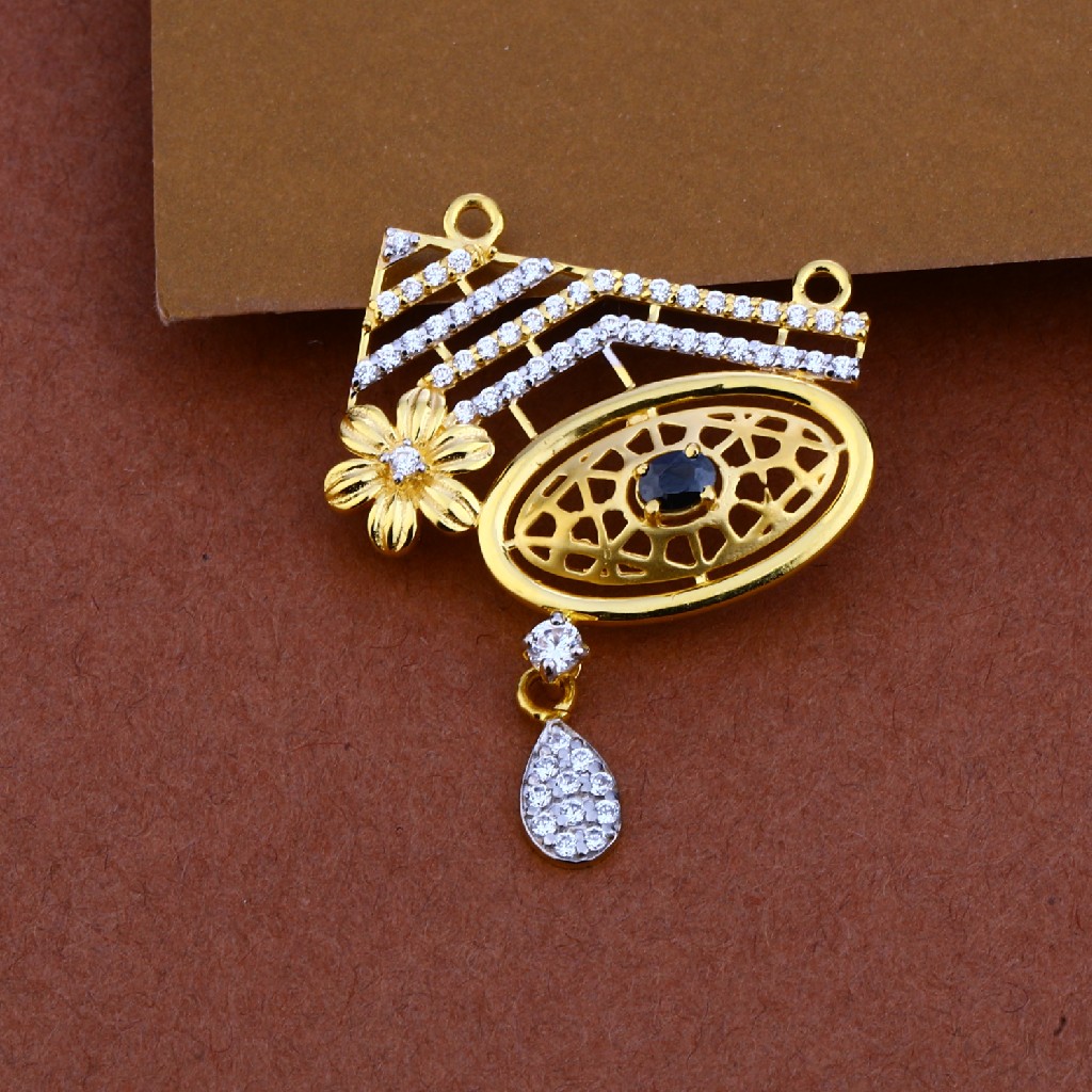 916 Gold Hallmark Mangalsutra Pendant MP48