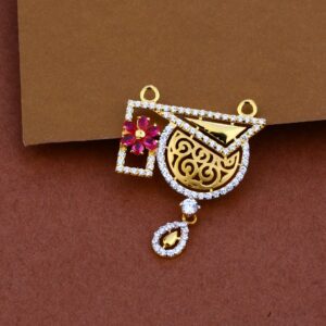 916 Gold Cz Designer Pendant MP51