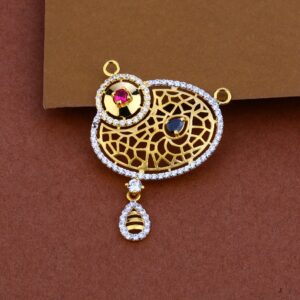 916 Gold Cz Designer Pendant MP54