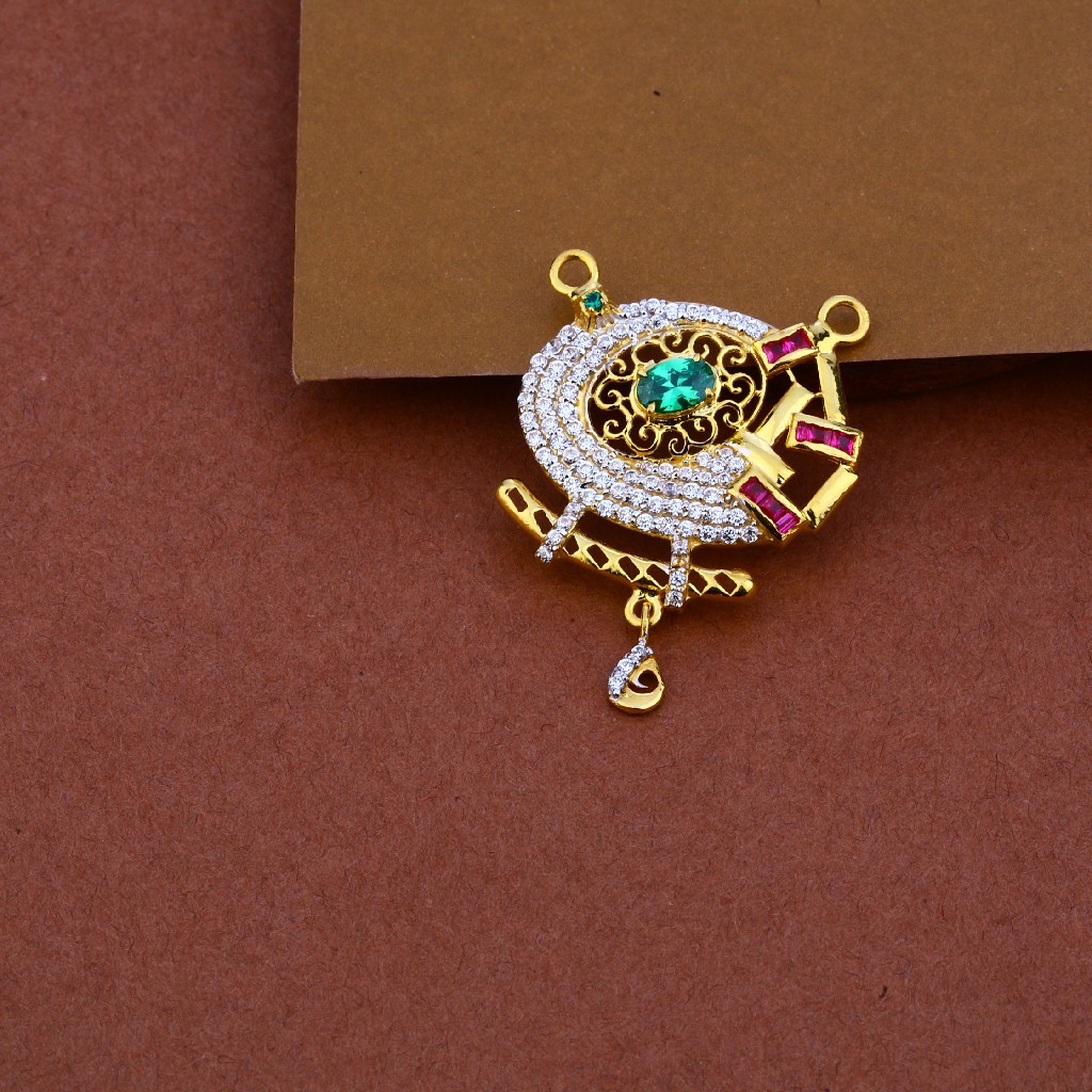 916 Gold Designer Mangalsutra Pendant MP65