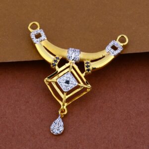916 Gold Cz Classic Mangalsutra Pendant MP73