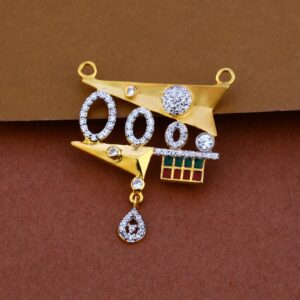 916 Gold Cz Designer Mangalsutra Pendant MP75