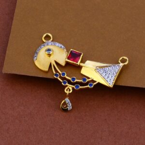 916 Gold Cz Classic Pendant ML92