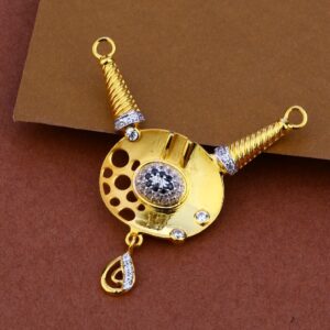 916 Gold Cz Designer Pendant ML93