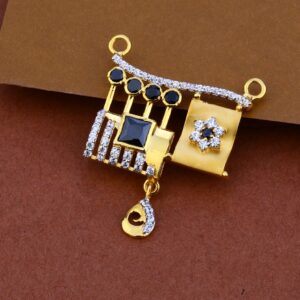 916 Gold Cz Fancy Pendant ML95