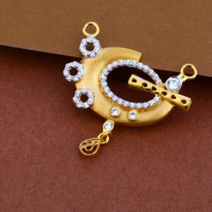 916 Gold Cz Design Pendant ML96