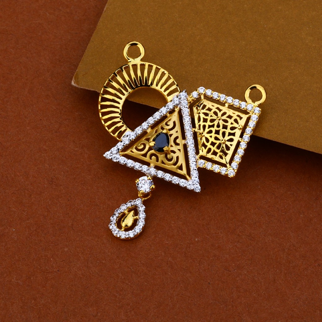 916 Gold Cz Mangalsutra Pendant MP115