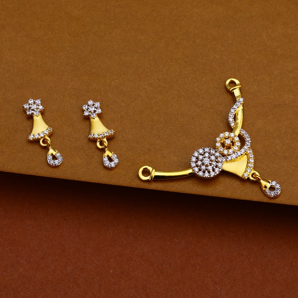 916 Gold Hallmark Mangalsutra Pendant MP130