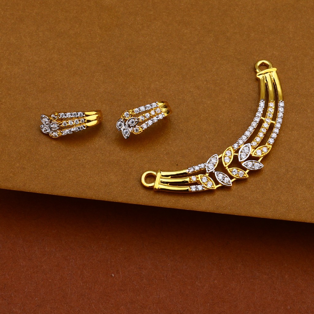 916 Gold Designer Mangalsutra Pendant MP132