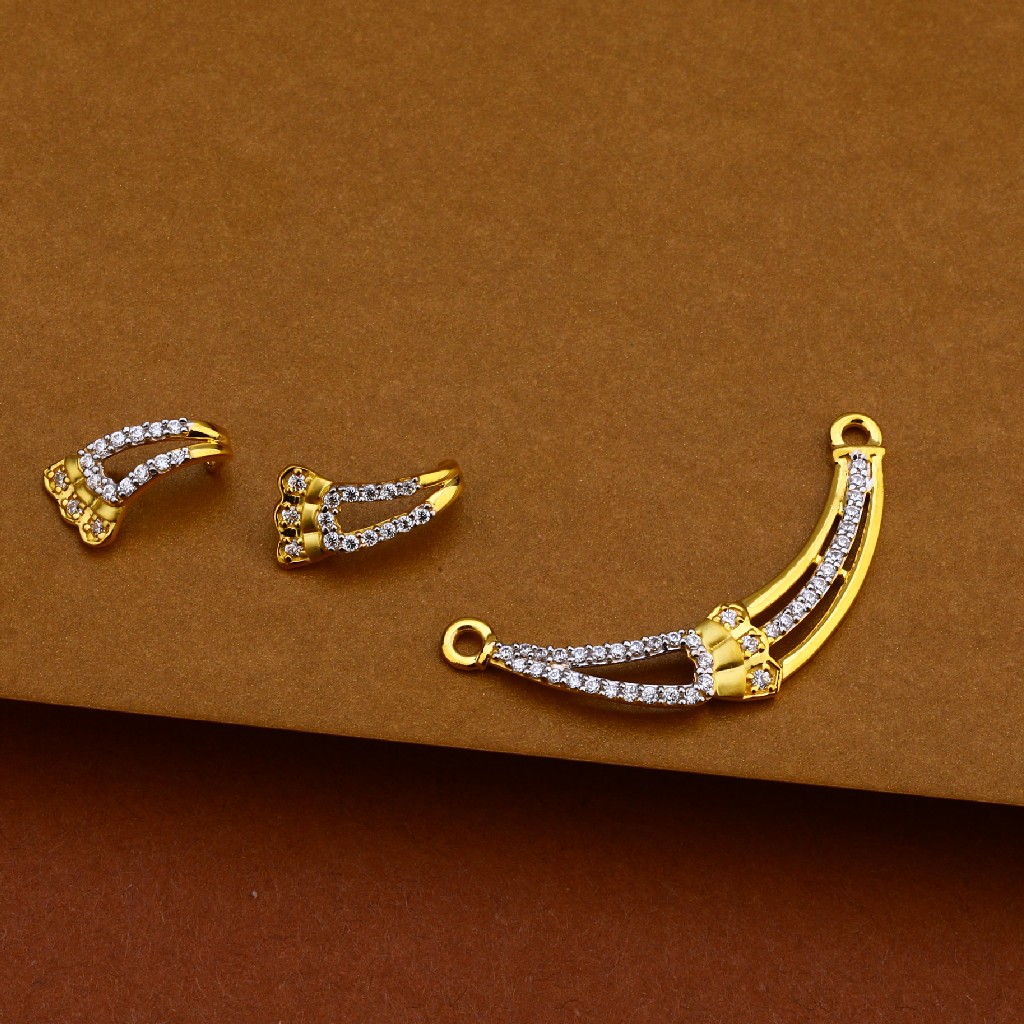 916 Gold Stylish Mangalsutra Pendant MP133