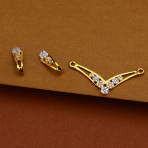 916 Gold Cz Pendant MP137