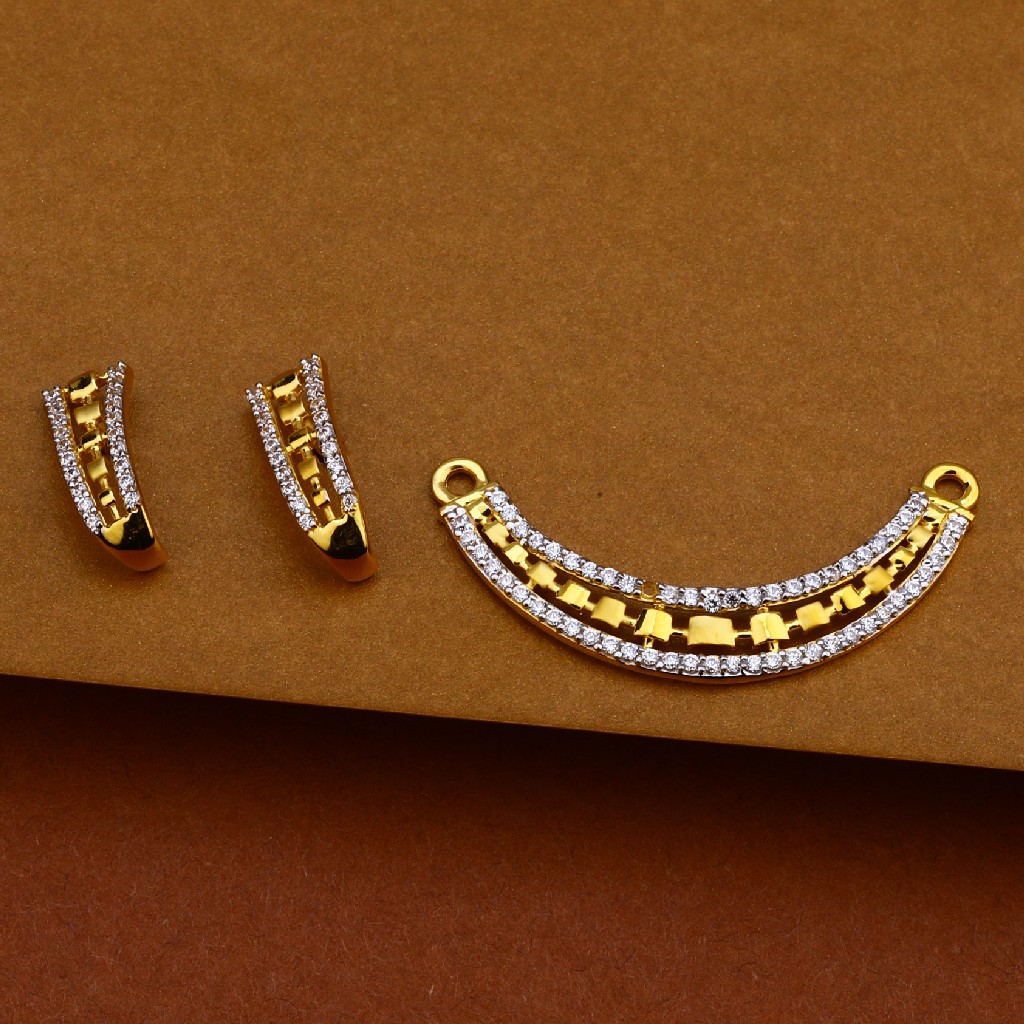 916 Golz Cz Hallmark Mangalsutra Pendant MP138