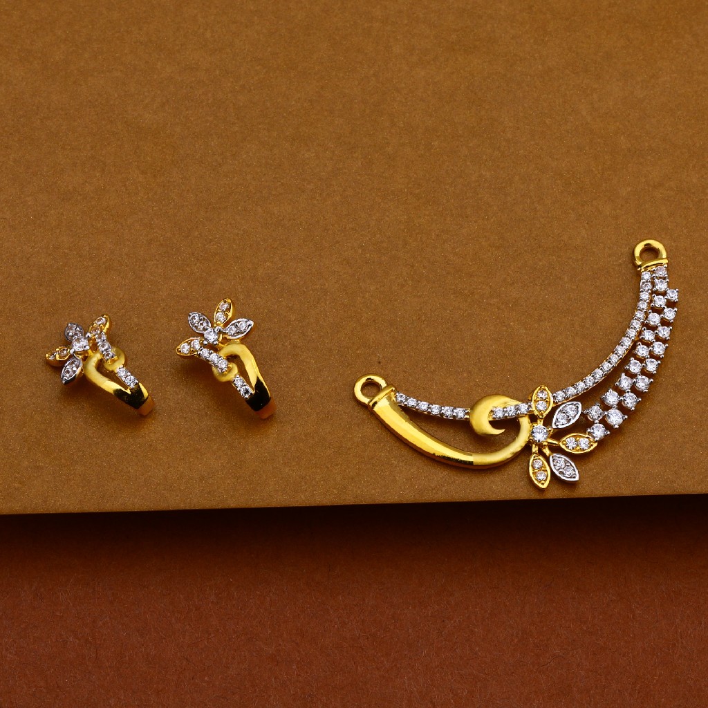 916 Gold Classic Mangalsutra Pendant MP156