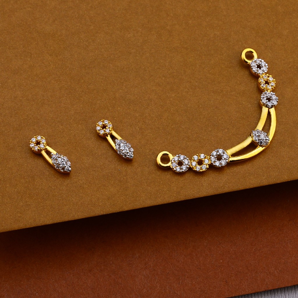 916 Gold Hallmark Mangalsutra Pendant MP168