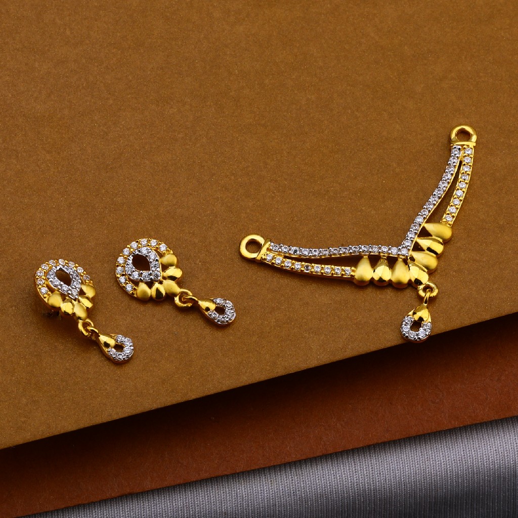 22ct Gold Classic Mangalsutra Pendant MP166