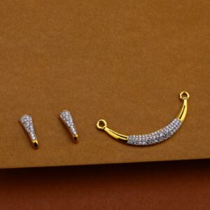 916 Gold Cz Diamond Mangalsutra Pendant MP163