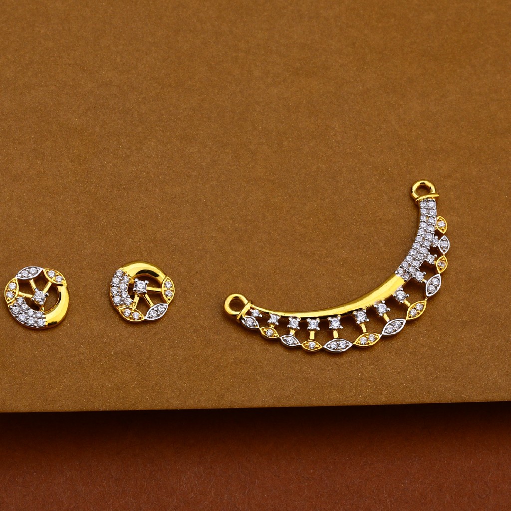 916 Cz Gold Hallmark Pendant MP176