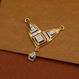 22ct Cz Classic Mangalsutra Pendant MP181