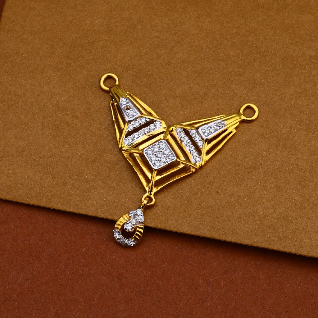22ct Cz Classic Mangalsutra Pendant MP181
