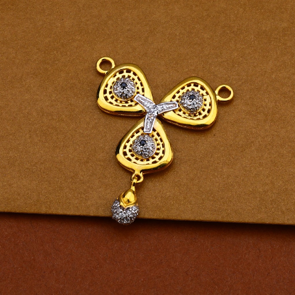 916 Gold Diamond Mangalsutra Pendant MP195