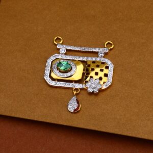 916 Gold Cz Hallmark Designer Pendant MP206