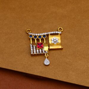22ct Gold Diamond Mangalsutra Pendant MP209