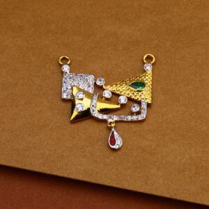 916 Gold Cz Designer Mangalsutra pendant MP210