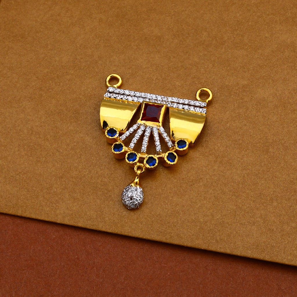916 Gold Cz Pendant MP213
