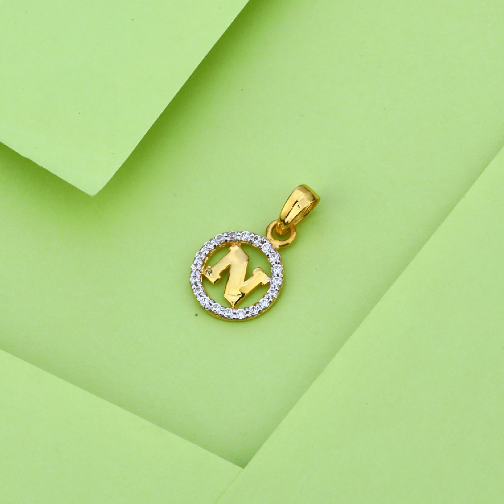 916 Gold Cz classic Fancy Pendant LP21